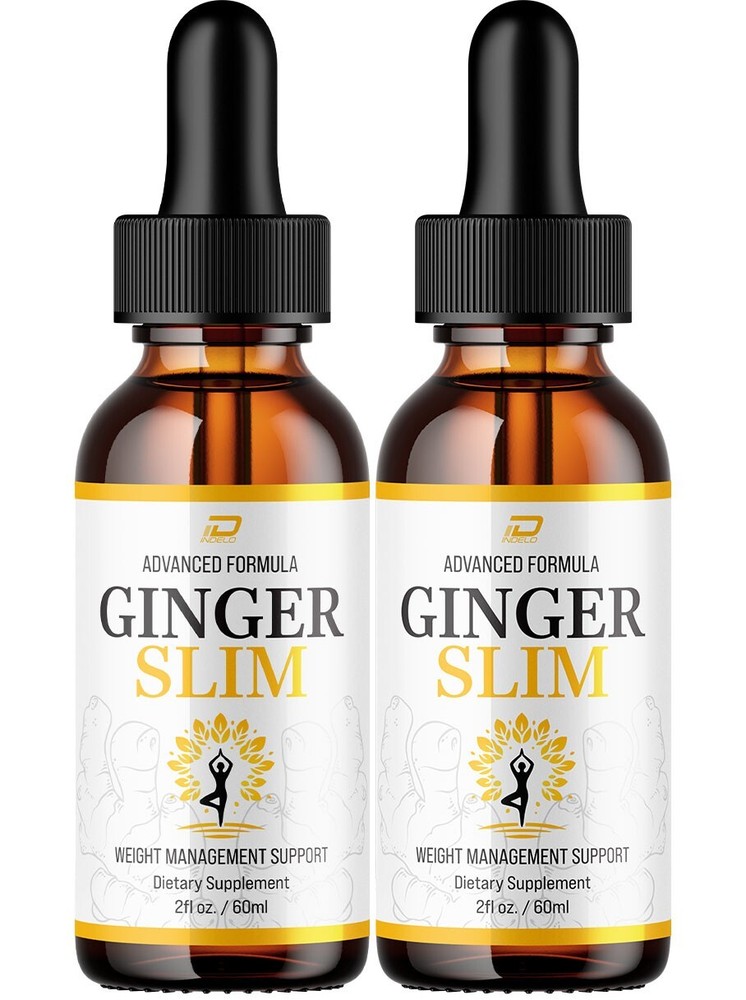 (2 Pack) Ginger Slim Drops – GingerSlim Extra Strength All Natural Organic