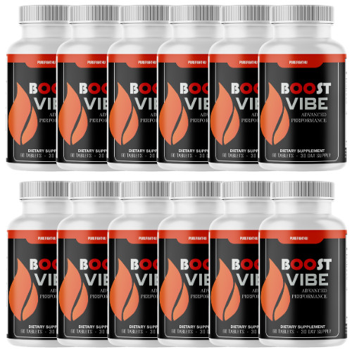 Boost Vibe Advanced Male Performance Supplement to Boost Stamina – 12 Bottles