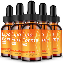 Lipo Forme Pro Liquid Drops, LipoForme Advanced Maximum Strength (5 Pack)