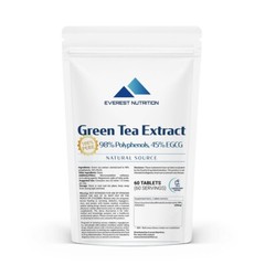 Green Tea Extract 1000mg Tablets 98% Polyphenols 45% EGCG Metabolism Fat Loss