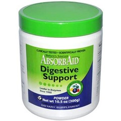 Absorbaid Enzyme Digestive Support Powder 10.5 Oz Absorb Aid Capsules 1 Pack