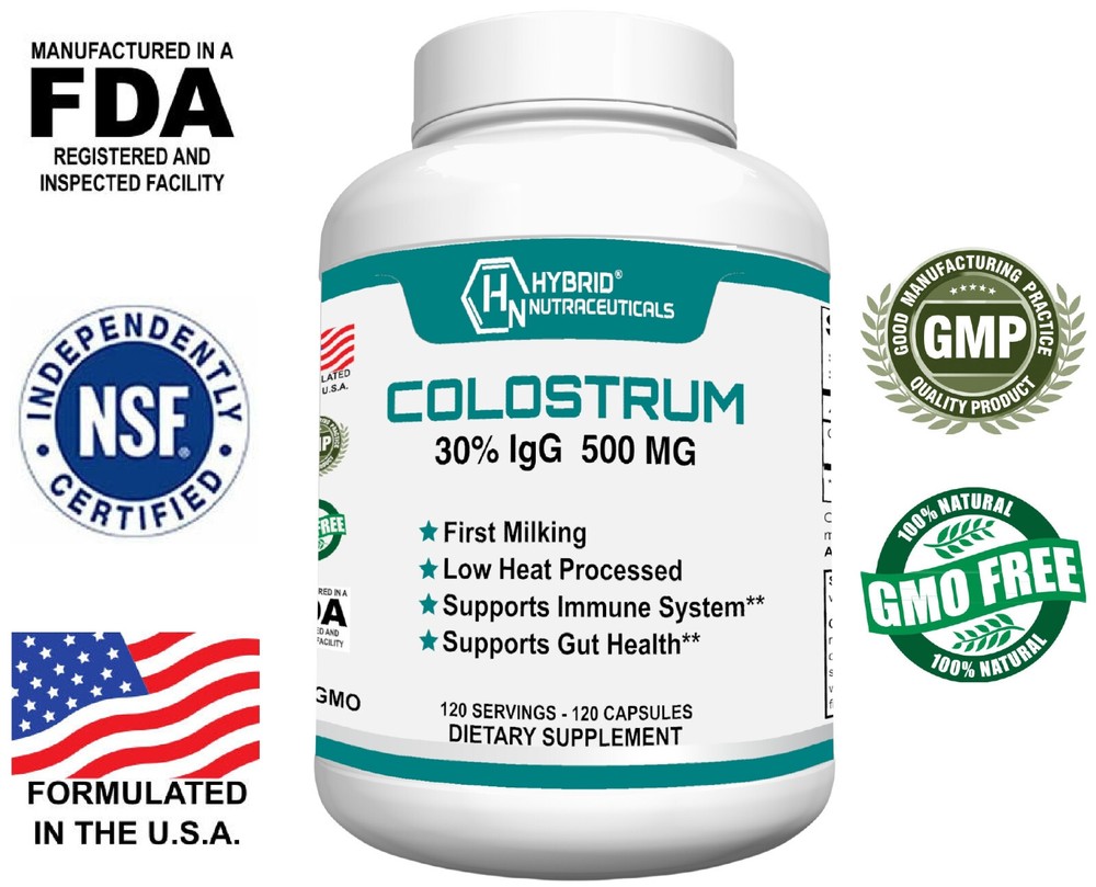 Bovine Colostrum Supplement – Lactoferrin, Healthy Immune Response: 30% IgG