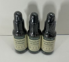 3-Pack Lymphoria Lymphatic Drainage Drops 59ml (2oz) –Detox & Bloat Relief –New