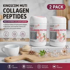 2 PACK MULTI COLLAGEN PEPTIDES COMPLEX 9 OZ POWDER FREE SHIPPING