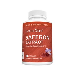 DetoxXtra Saffron & Curcumin Blend – Supports Positive Mood,Focus 30/60/120 Caps