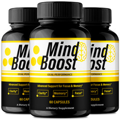 Mind Boost Capsules, MindBoost Pills Reviews (3 Pack)