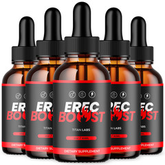 (5 Pack) Erec Boost Male Support Drops Advanced ErecBoost Supplement 150 Serving