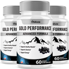 (3 Pack) Gold Performance Capsules Maximum Strength for Confident (180 Capsules)