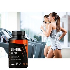 CAFFEINE 200 PLUS – 60-120 Caps – Fast energy concentration fat burning focus