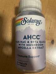 Solaray AHCC Plus NAC & Beta Glucan w/ Mushroom Mycelia Extract — 30 VegCaps