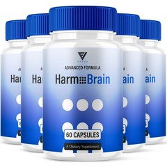 (5 Pack) Harmo Brain Focus Supplement, HarmoBrain Support (300 Capsules)