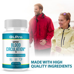 (3 Pack) GLPro Advanced Blood Support Supplement, GLPros Pills (180 Capsules)