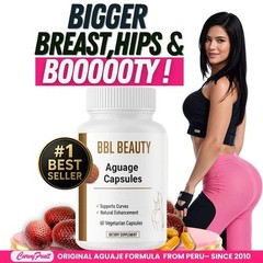 (1 pack) Aguage Body Curve Support Capsules – Hip, Butt & Leg Formula – 60 caps