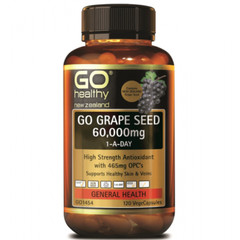 [GO HEALTHY] Go Grape Seed 60,000mg OPC 120 Vege Capsules