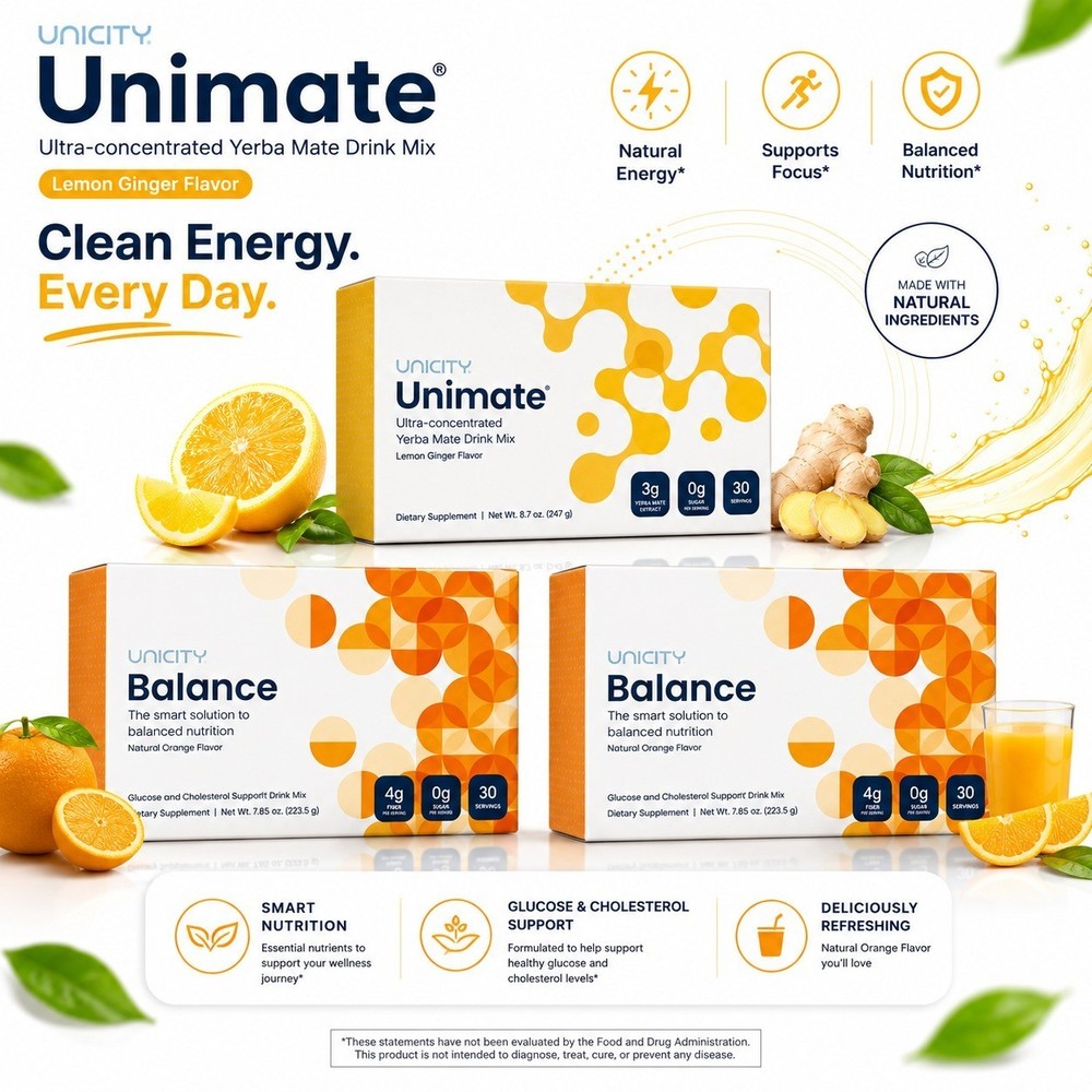 Unicity Orange & Lemon Ginger Combo Pack | Metabolism Digestive 60+30 Sachet