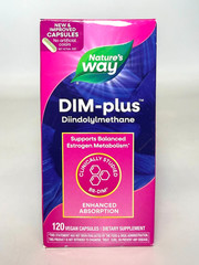 Nature&rsquo;s Way DIM-Plus DIM Diindolylmethane Supplement – 120 Capsules *EXP 07/26*