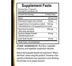 Choless Control Formula Featuring Niacin Policosanol Guggul Garlic Cayenne 1Bot