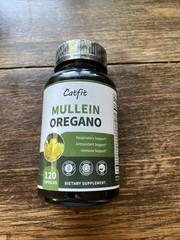 Catfit Mullein Oregano 120 Capsules Respiratory Antioxidant Immune Support 4/27