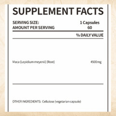 Maca Root Capsules Supports Hormone Balance,Reproductive Health And Performance