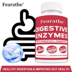 Digestive Enzymes Prebiotic & Probiotics Gas, Constipation & Bloating Relief