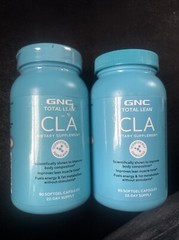 2x GNC Total Lean CLA Dietary Supplement 90 Capsules, Gluten Free, 180 TOTAL!