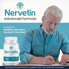 Nervetin Nerve Support Supplement Capsules Neuropathy Tingling Relief 1 Pack 60C