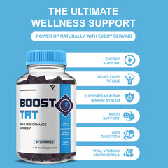 (3 Pack) Boost TRT Gummies, Boost TRT Advanced Formula Support (3 Month Supply)