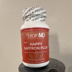 brainMD Happy Saffron Plus Mood/Memory/Sexual Health Vegan Capsules 90ct