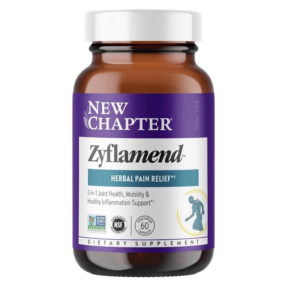 New Chapter Zyflamend Joint Support & Pain Relief Capsules 60 Non-GMO