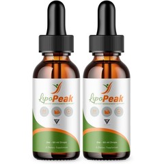 (2 Pack) Lipo Peak Drops Weight Formula, LipoPeak Drops Support (4oz)