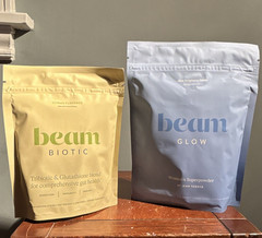 Beam Glow, Blue Raspberry + Beam Biotic, Lemon Citrus – 3.55 Oz + 1.27 Oz
