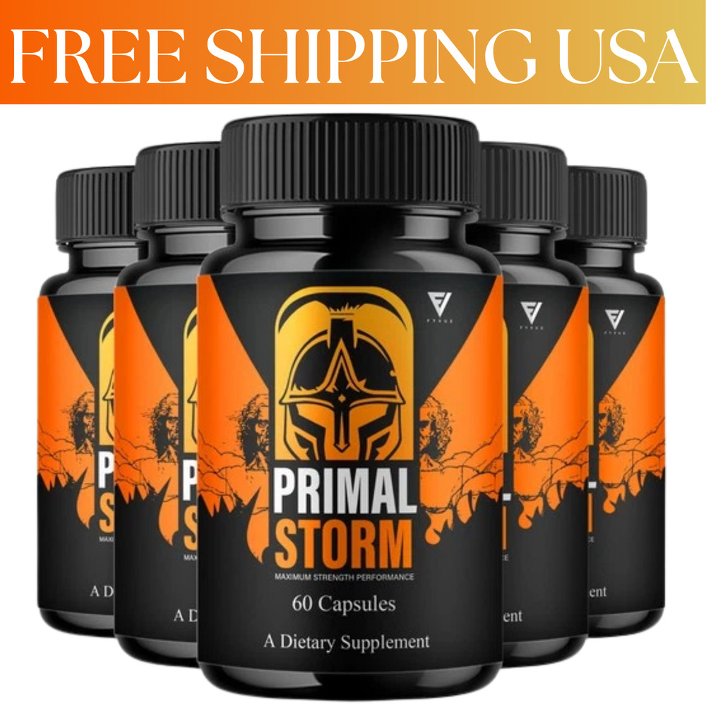 (5 Pack) Primal Storm Performance Support, PrimalStorm Capsules (300 Capsules)