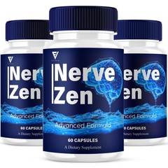 (3 Pack) NerveZen Advanced Formula, Nerve Zen Nootropic Pills (180 Capsules)
