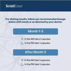1-3 PACK SciatiEase Labs Sciati Ease Sciatic Nerve Formula 120 Capsule