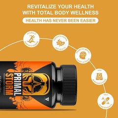 (3 Pack) Primal Storm Performance Support, PrimalStorm Capsules (180 Capsules)