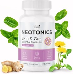 Neotonics Probiotic Gummies Bacillus Coagulans Prebiotic Inulin 30 Gummies USA