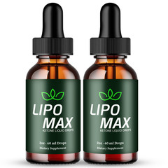 (2 Pack) Lipo Max Drops, Advanced Formula Health & Fitness Supplement Droppers