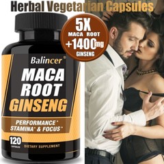 Maca Compound: Maca Root + Ginseng Extract Natural High Quality