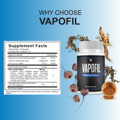 (3 Pack) Vapofil Premium Performance Supplement, Vapofill Pills (180 Capsules)