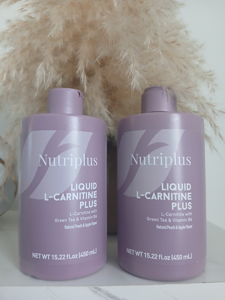 Nutriplus Liquid L-Carnitine Plus Green Tea, Vitamin B6 Peach Apple 15.22 oz