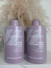 Nutriplus Liquid L-Carnitine Plus Green Tea, Vitamin B6 Peach Apple 15.22 oz