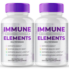 Immune Elements Capsules, Official ImmuneElements Immune Support (2 Pack)