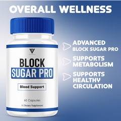 (5 Pack) Block Sugar Pro Blood Support, BlockSugarPro Advanced (300 Capsules)