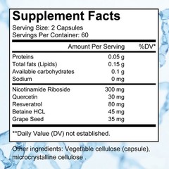 Active Antioxidant Complex With Resveratrol Metabolic Health 30/60/120 Capsules