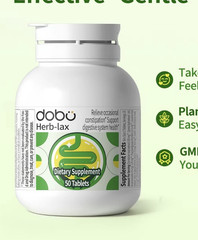 dobo Herb-lax Plant-Based Tablets 50 Digestive Support GMP Certified Night