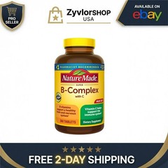 Nature Made Super B Complex with Vitamin C & Folic Acid, 360 Tablets