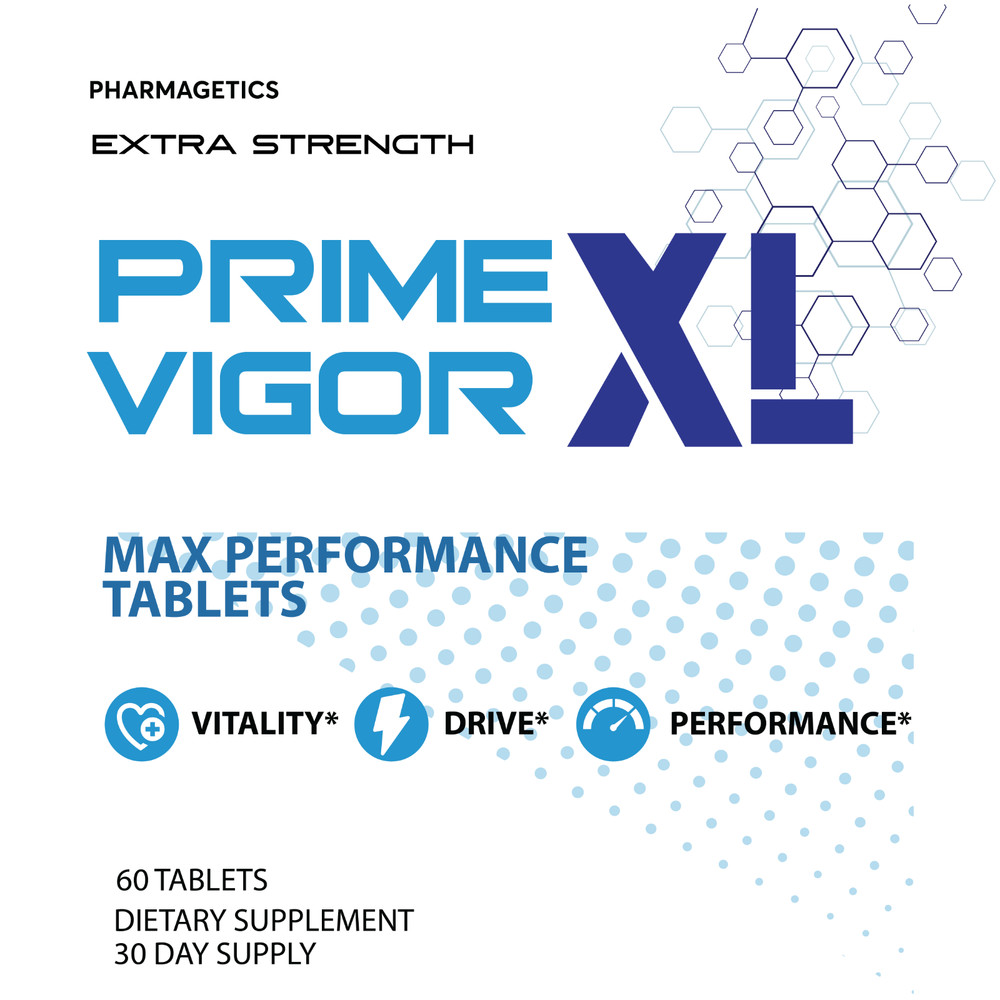 Prime Vigor XL -Male Performance Tablets, Vitality Support – 60 Tablets Official