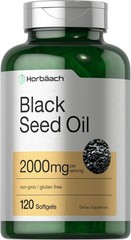 Horbaach Black Seed Oil Cold Pressed Softgel Capsules | 120 Count (Pack of 1)