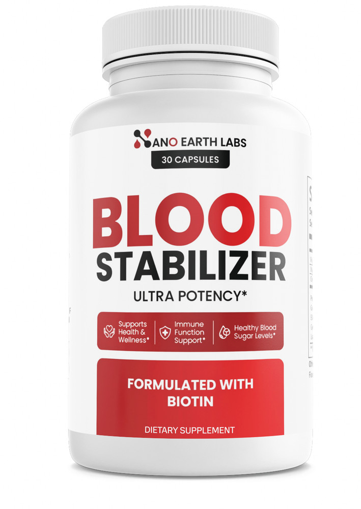 Blood Stabilizer Ultra Potency By Nano Earth Labs 30 Capsules