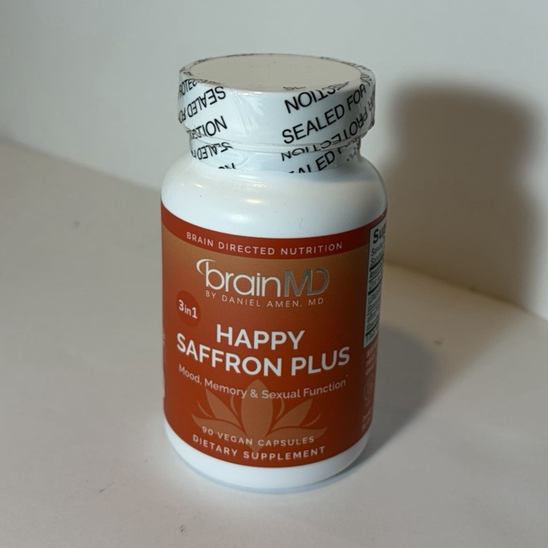 brainMD Happy Saffron Plus Mood Support 90 Vegan Capsules